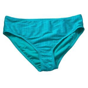 NWT Stoney Clover Lane x Target 1X Teal Mid-Rise Cheeky‎ Bikini Bottom Textured